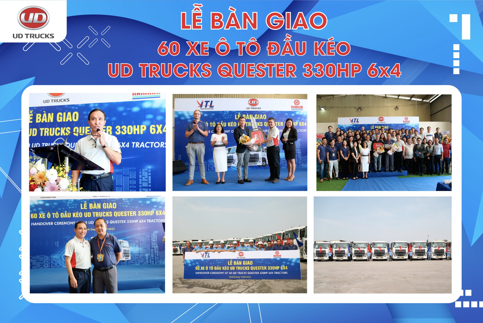 le ban giao xe dau keo ud quester 330